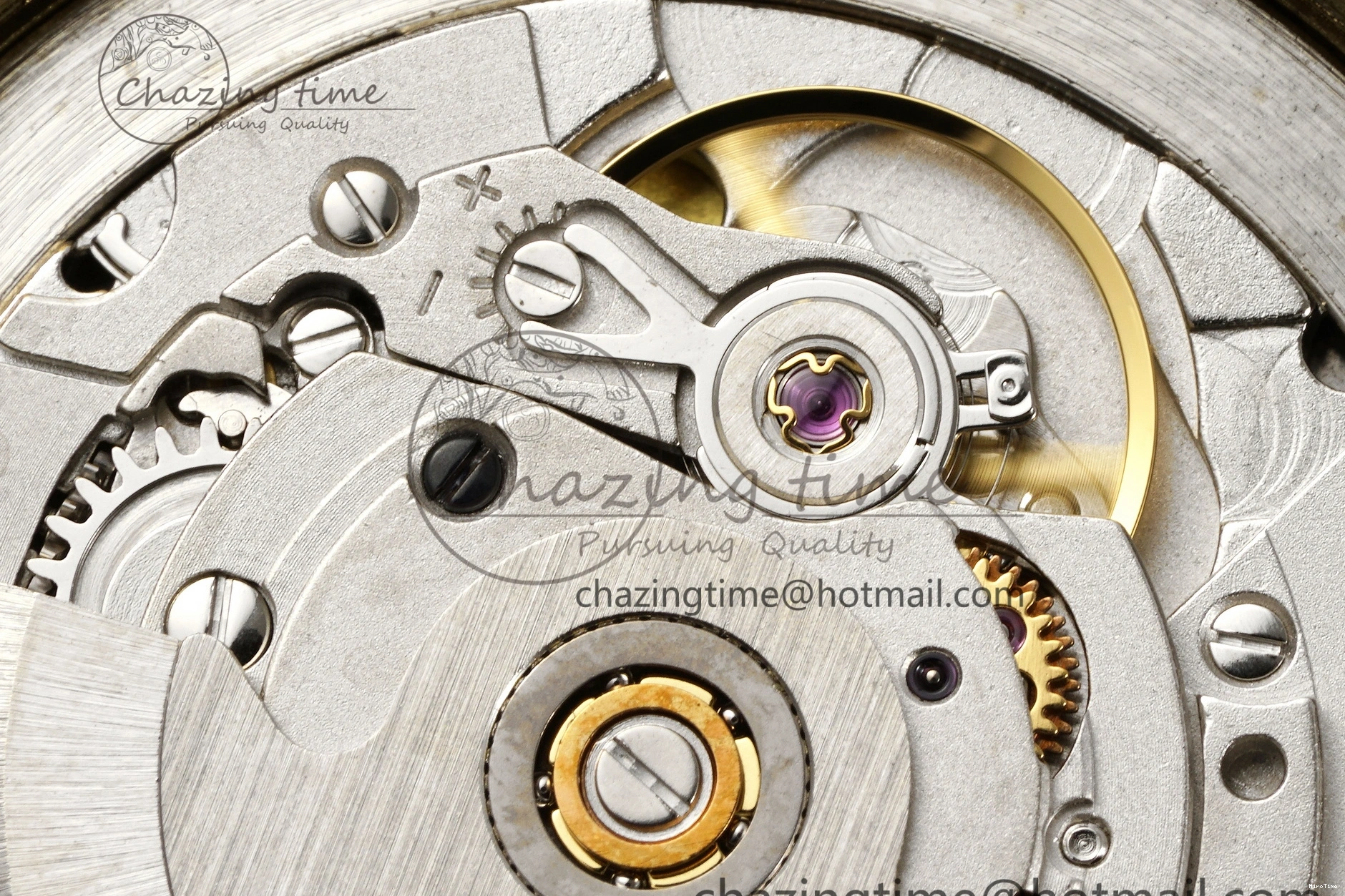 MiroTime 0505 Comfortable DayDate 40 YG JDF Gain Weight 904L Steel YG Dial Roman Markers on President Bracelet A2836 V 1821
